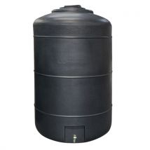 Récupérateur Eau De Pluie Hors-sol Rond 1000 Litres Ds Eau Gris Anthracite Garantie 5 Ans
