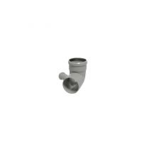 Coude Pp Htb Avec Raccord Verre Droit Valsirdiam. 110/40