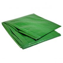Bâche Bois 4x6 M - Tecplast - Vr170bo - Bâche Armée Verte - Haute Qualité - Protection Imperméable Pour Bois De Chauffage