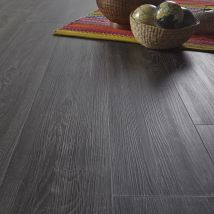 Contesse - Lame Pvc Clipsable - Brussels Oak Black - Ep. 5,0 Mm - Bois Gris