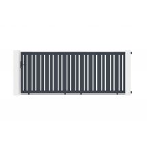 Casanoov - Portail Coulissant 4m Veymont H.160cm Aluminium Gris