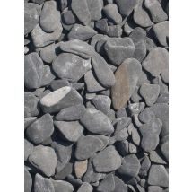 Amagard - Grand Sac (1m3) Galets Plats Noirs 1400kg Acheter | Livraison Pas Chère (15 - 30mm)