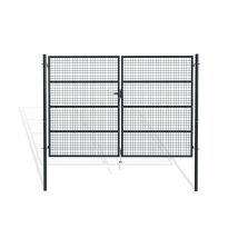 Casanoov - Portail Battant Grillagé 3m Olga H.200cm Gris
