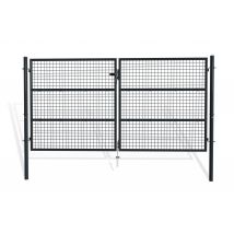 Casanoov - Portail battant grillagé 3m OLGA H.150cm Gris