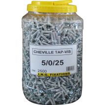 Ing Fixations - Seau De Chevilles À Frapper, Tap-vis Collerette Plate