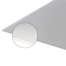 Mccover - Plaque Polycarbonate Alvéolaire 6mm Translucide, L : 105 Cm, L : 2 M