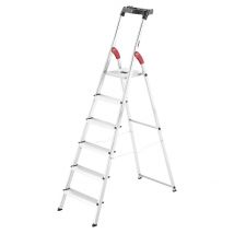 Escabeau Hailo L60 Sécurisé Pliable - 6 Marches - 3.03m - En Alu Ultra Léger