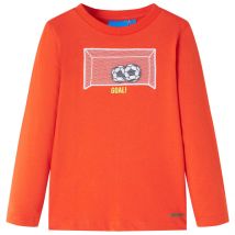 Vetonek - Camiseta Infantil De Manga Larga Naranja Brillante 116