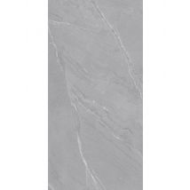 Carrelage Sol / Mur Effet Marbre Gris Lagom Grey L.60 X L.120 Cm Mat Limcaro
