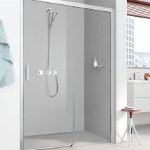 Roth - Paroi De Douche Coulissante Largeur 143 Cm Hauteur 200 Cm Profilé Argent Poli Verre Clair
