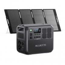 Bluetti Générateur Électrique Portable Ac200l (2400w/2048wh) Avec Panneau Solaire Mp200 (200w), Générateur Solaire Pour Camping, Maison, Les Urgences