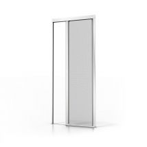Avosdim - Store Moustiquaire Recoupable pour Porte AVOSDIM en Alu Blanc - L 140 x H 230 cm - unitaire