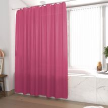 Galedo - Rideau De Douche Et Baignoire - 180x200 - Polyester - Fuchsia
