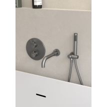 Kroos - Mitigeur Thermostatique De Baignoire À Encastrer Gun Métal - Corbeau