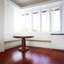 K Parquet - Parquet Mahogany Massif Verni Bona 95x15mm - Longueurs Variables De 300 À 1200mm - Certifié Fsc 100%