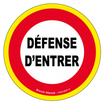 Novap - Panneau Défense D'entrer- Haute Visibilité - Ø 300mm - 4090191