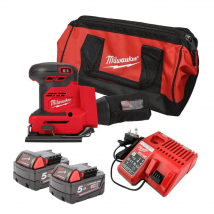 Ponceuse Vibrante (2x5.0 Ah) M18 Bqss-502b - Milwaukee 4933479967