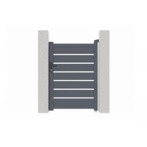 Casanoov - Portillon 1m Vogel H.140cm Aluminium Gris
