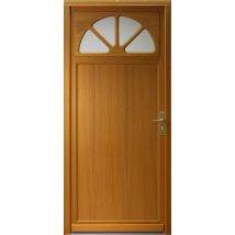 Gd Menuiseries - porte De Service Bois Vitrée Pixos