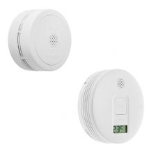 Siemens-1 Détecteur De Fumée Nf 10 Ans + 1 Détecteur Monoxyde De Carbone