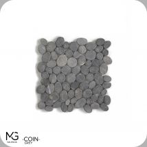 Mg Valencia - Mosaïque De Marbre Naturel 30x30cm | Mosaic Coin Grey | (boîte De 11 Mailles = 1m2)