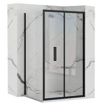 Cabine De Douche Rea Rapid Black 90x80