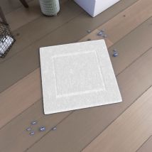 Galedo - Tapis De Bain 60x60 Antidérapant Et 100% Coton - Veloute Blanc