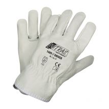 Nitras Safety Products - Gant Driver Taille 10 Gris Cuir Bovin Plein En 388 Catégorie Epi Ii Nitras (par 12)