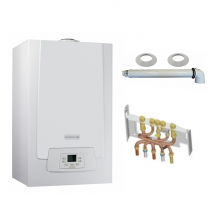 Chaudière Gaz Condensation Mpx Mi Slim De Dietrich 29 Kw Complète (dosseret + Douilles + Ventouse)