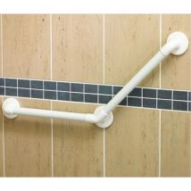 Akw - Barre D'appui Eco 135° 45 X 45 Cm - Blanc - 2 X 45 Cm