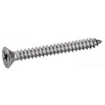 Acton - Vis À Tole Tête Fraisée Pozidrive - Inox A2 6,3x80 Mm - Boîte De 100