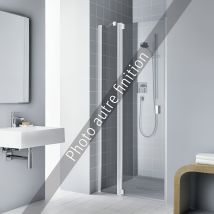 Roth - Paroi De Douche Pivotante Largeur 80cm Hauteur 200 Cm Argent Finition Mat Verre Clair