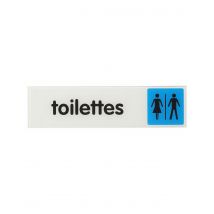 Thirard - Plaque De Signalisation Toilettes, Plexiglass Adhésif, 170x45mm