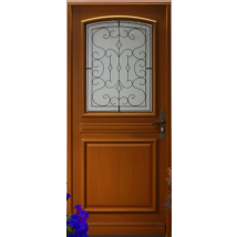 Gd Menuiseries - porte D'entrée Bois Vitrée