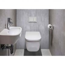 Roth - Panneau Habillage Bâti-support Batipanel Béton Gris Mat, Largeur 120 Cm X Hauteur 150 Cm, Ep. 3 Mm