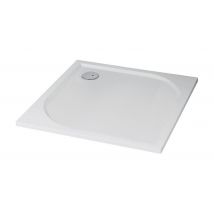 Ondée - Receveur De Douche Carré 80 X 80 Cm En Béton De Synthèse Extra-plat Coloris Blanc - Hestia Ayor