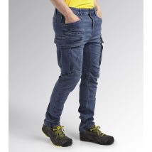 Jean De Travail Multipoches Denim Stretch Slim Diadora Stone Denim M