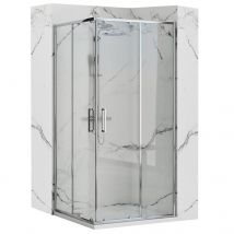 Cabine De Douche Rea Punto Chrome 90x90