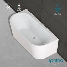 Baignoire Semi-îlot Murale Naos 170x80cm, By Spalina