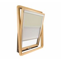 Avosdim - Store Duo Compatible Fenêtre De Toit Velux Pour Dimension Mk04 - Beige