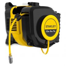 General - Stanley Compresseur, Compresseur D'air Sans Huile, Enrouleur Automatique, Montage Mural, 1.5 Ch, 8 Bar, Sans Cuve