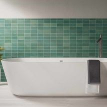 Faïence Effet Zellige Fez Mat 6,2x12,5 Emerald - Les Carreaux De Jean