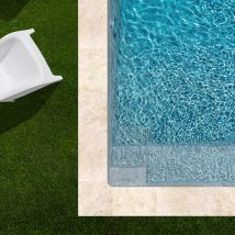 Kit Complet | Margelles Pour Piscine 6x3m En Travertin Beige Light (+ Colle, Joint, Hydrofuge ...) - Ro'ma Nature