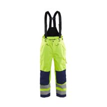 Blakläder - Pantalon À Bretelles Hardshell Haute-visibilité Jaune Fluo/noir-52c