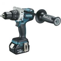 Makita Perceuse Visseuse A Percussion - 2 Batteries 5 Ah Bl1850b - Chargeur Rapide Dc18rc - Makpac - Ddf481rtj