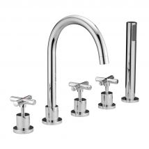 Omnires - Mélangeur Bain 5 Trous Modern Couleur: Chrome