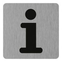Novap - Plaque De Porte Informations - Aluminium Brosse 100x100mm - 4384009