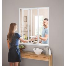 Kit'atelier - Verriere coulissante verre clair 3cx 1080 Blanc