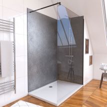 Galedo - Ensemble Complet Douche À L'italiennne Avec Receveur 120x90 + Paroi Transparent + Panneaux Muraux