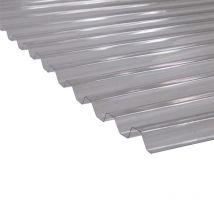 Mccover - Plaque Pvc Transparente Et Nervurée (greca) Transparent, L : - 109cm, L : - 2.5m